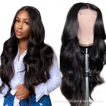 Cheap Wholesale Human Hair Wigs Lace Frontal Body Wave Wig Full Virgin Brazilian Cuticle Aligned Lace Closure Human Hair Wigs